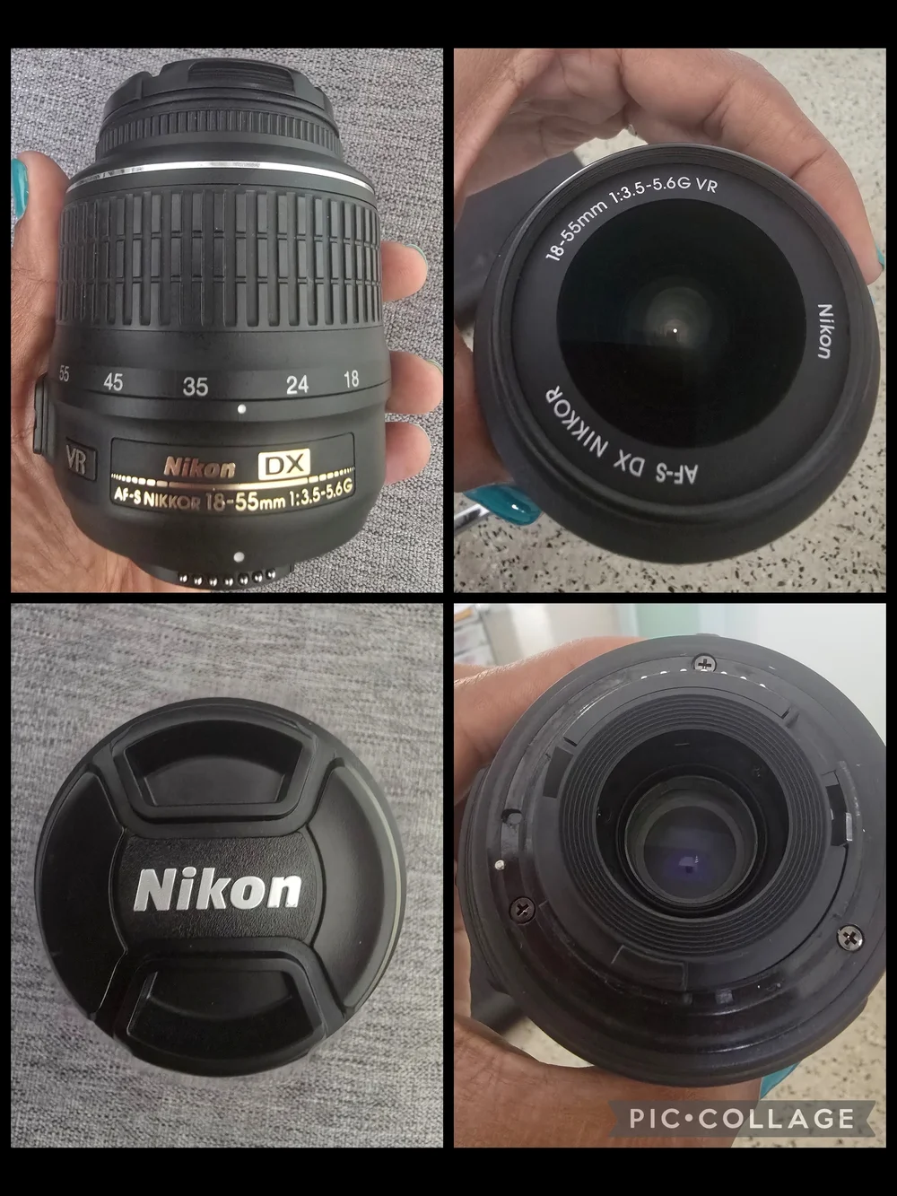 Nikon Black DSLR Camera with Built-In Flash